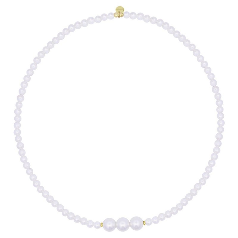 Girocollo Elastico Choker 3 Perle - Whiteside