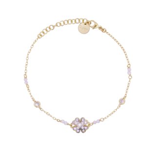 Bracciale Catena Castoni Quadrifoglio Small Pavè - Stardust Ten