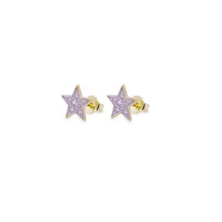 Orecchini Lobo Stella Pavè Small - Stardust Ten