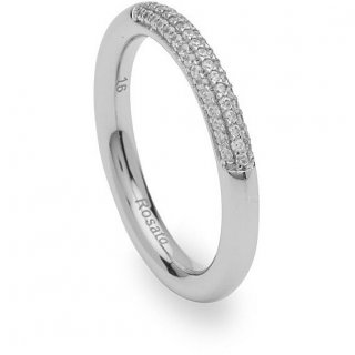 Rosato - Anello Bianca - Zirconi - Argento 925