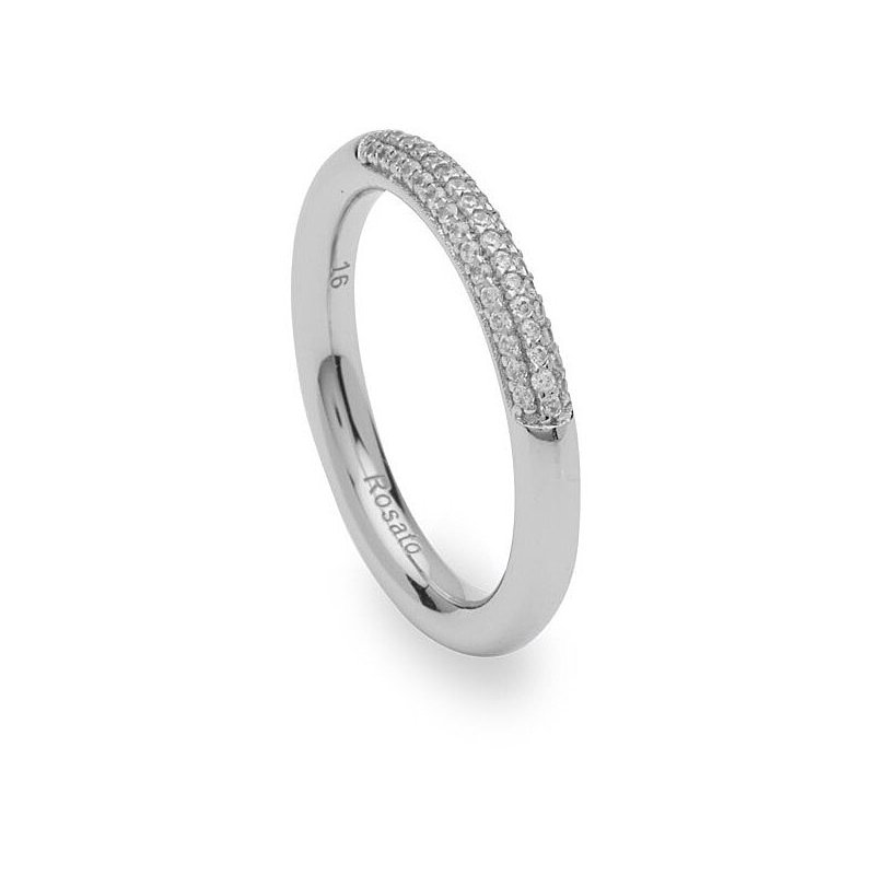 Rosato - Anello Bianca - Zirconi - Argento 925