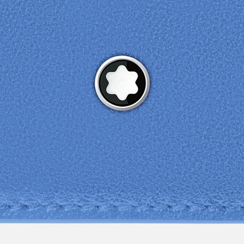 Montblanc - Porta Carte Meisterstück - Pelle - Dusty Blue