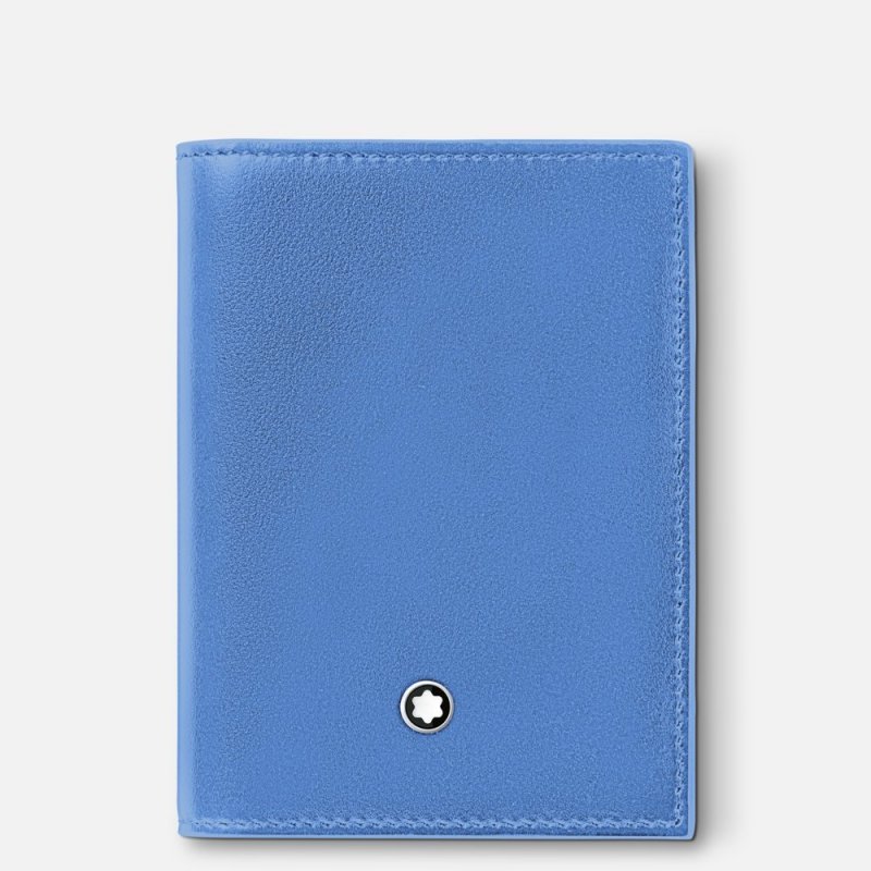 Montblanc - Porta Carte Meisterstück - Pelle - Blu