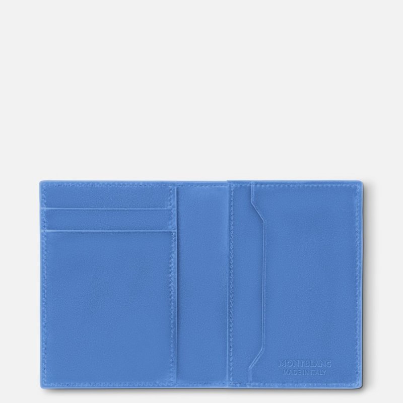 Montblanc - Porta Carte Meisterstück - Pelle - Blu