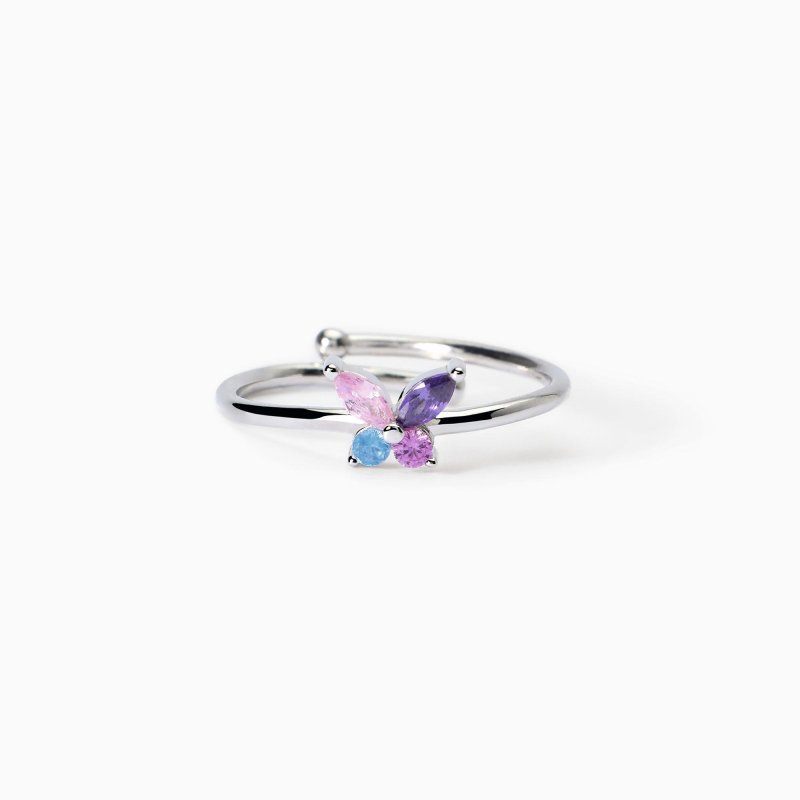 Anello Da Bambina Con Farfalla,Secret Garden,