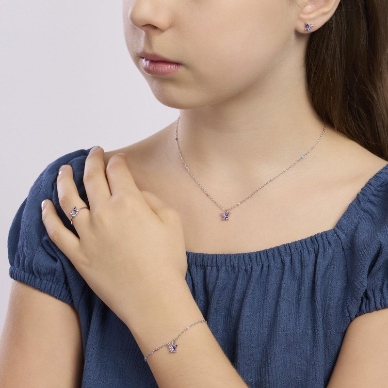 Anello Da Bambina Con Farfalla,Secret Garden,