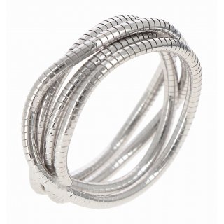 Pesavento - Anello Intrecciato - Argento Rodiato