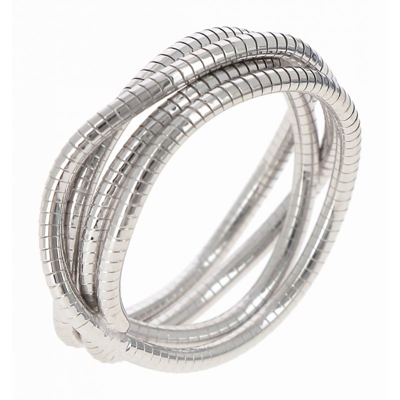 Pesavento - Anello Intrecciato - Argento Rodiato