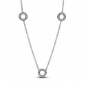 Collana Cerchi Pavè
