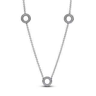 Collana Cerchi Pavè