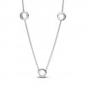 Collana Cerchi Pavè