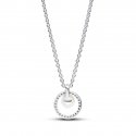 Collana con Perla d’Acqua Dolce Coltivata e Pavè