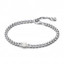 Bracciale con Perla d’Acqua Dolce Coltivata e Sfere