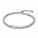 Bracciale con Perla d’Acqua Dolce Coltivata e Sfere