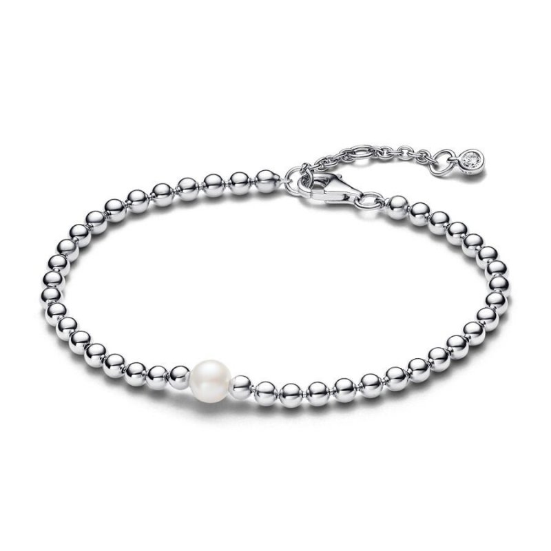 Bracciale con Perla d’Acqua Dolce Coltivata e Sfere