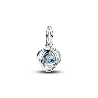 Pendente Cerchio Eterno Azzurro Marzo