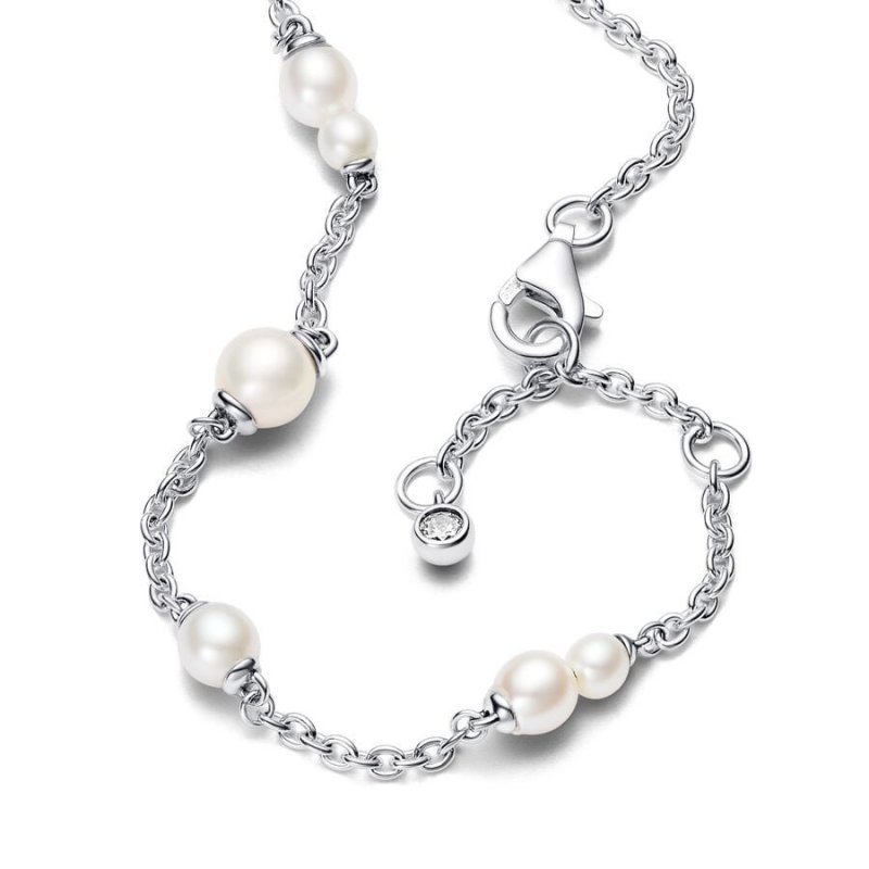 Bracciale Catena Con Perle d’Acqua Dolce Coltivate