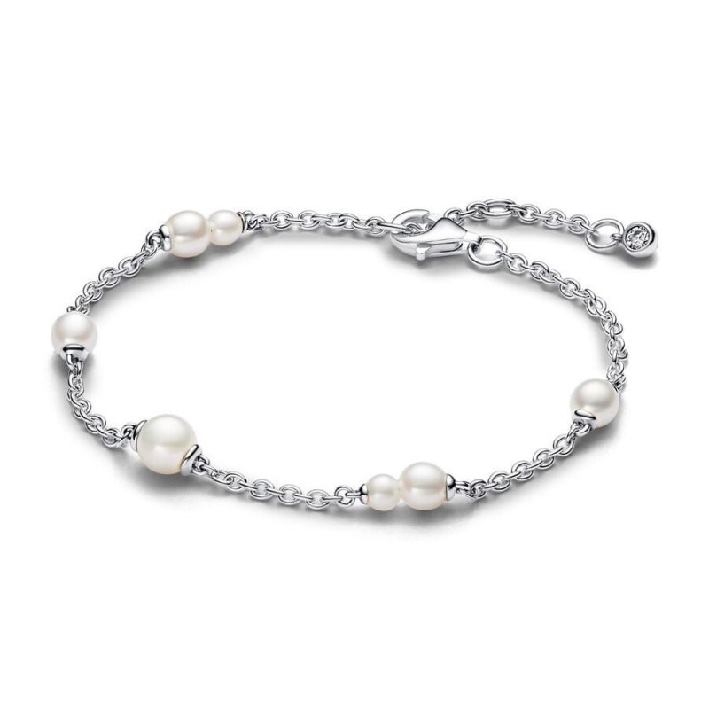 Bracciale Catena Con Perle d’Acqua Dolce Coltivate