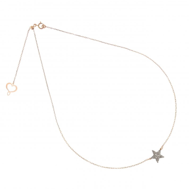 Maman Et Sophie - Girocollo Stella - Oro Rosa - Polvere