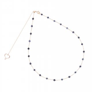 Maman Et Sophie - Girocollo 18Kt - Oro Rosa - Zaffiro