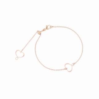 Maman Et Sophie - Bracciale Cuore - Argento 925 - Rosa