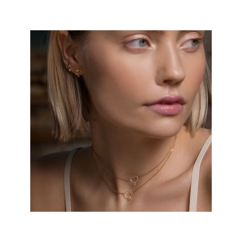 Maman Et Sophie - Bracciale Cuore - Argento 925 - Rosa