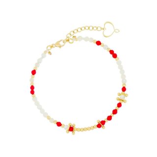 Maman Et Sophie - Bracciale Mia Africa - Corallo