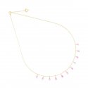 Maman Et Sophie - Girocollo Zaffiri Rosa - Oro 18Kt