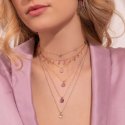 Maman Et Sophie - Girocollo Zaffiri Rosa - Oro 18Kt