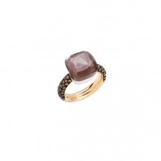 Pomellato - Anello Nudo Maxi - Oro Rosa E Bianco