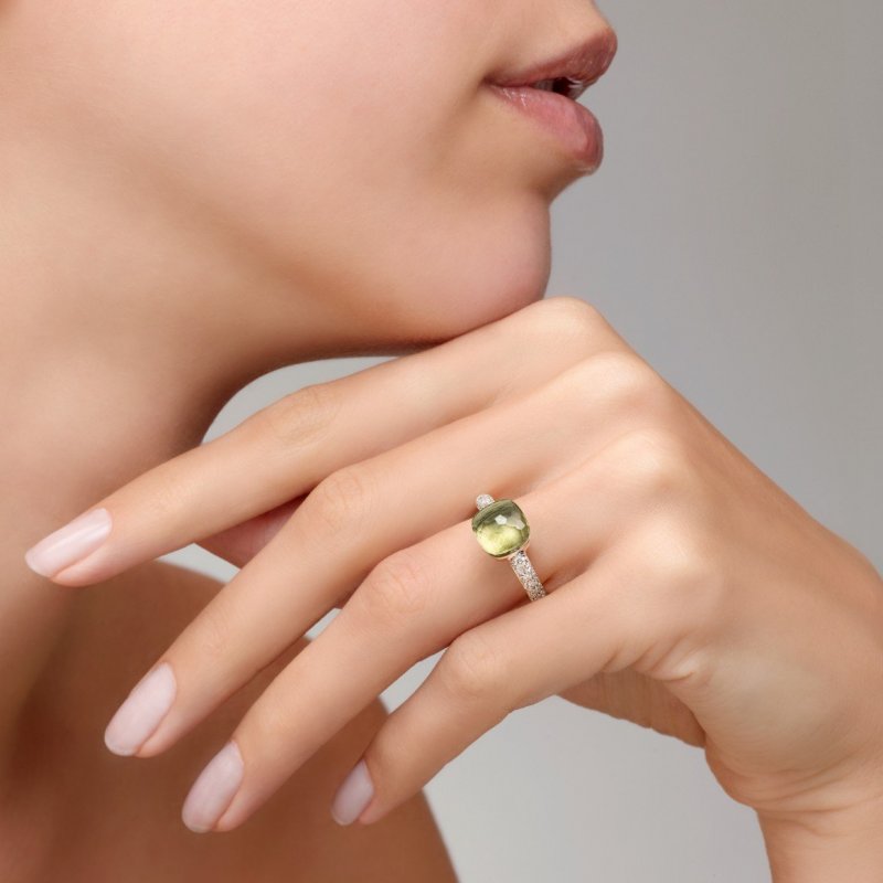 Pomellato - Anello Nudo Petit - Oro Rosa E Bianco