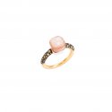 Pomellato - Anello Nudo Petit - Oro Rosa E Bianco