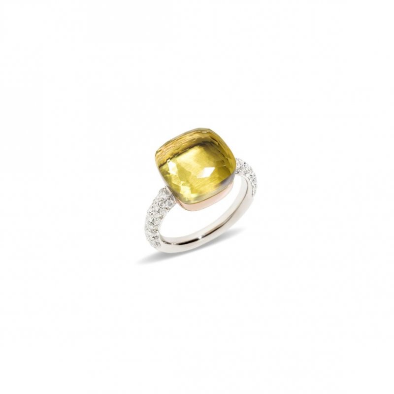 Pomellato - Anello Nudo Maxi - Oro Rosa - Quarzo