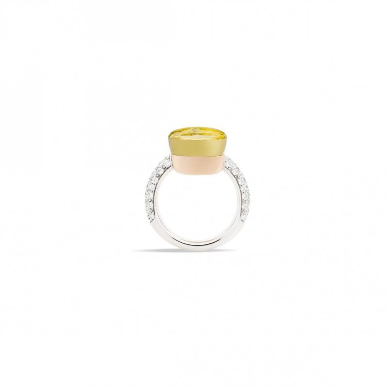 Pomellato - Anello Nudo Maxi - Oro Rosa - Quarzo