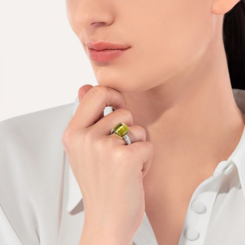 Pomellato - Anello Nudo Maxi - Oro Rosa - Quarzo