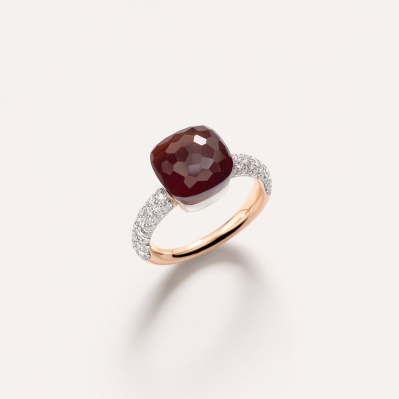 Pomellato - Anello Nudo Classic - Granato - Oro Rosa