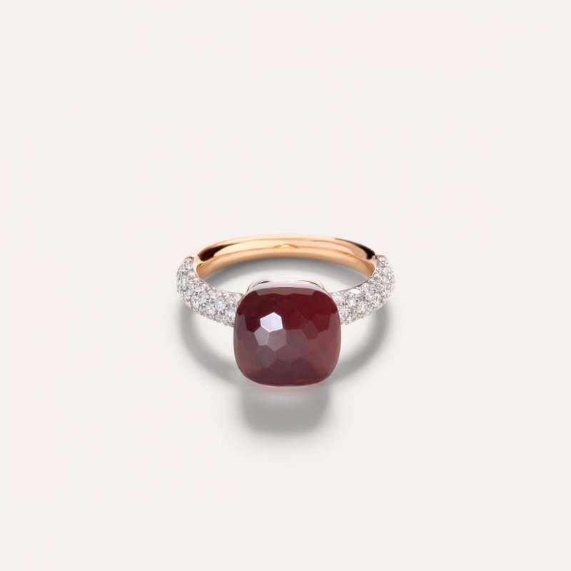 Pomellato - Anello Nudo Classic - Granato - Oro Rosa
