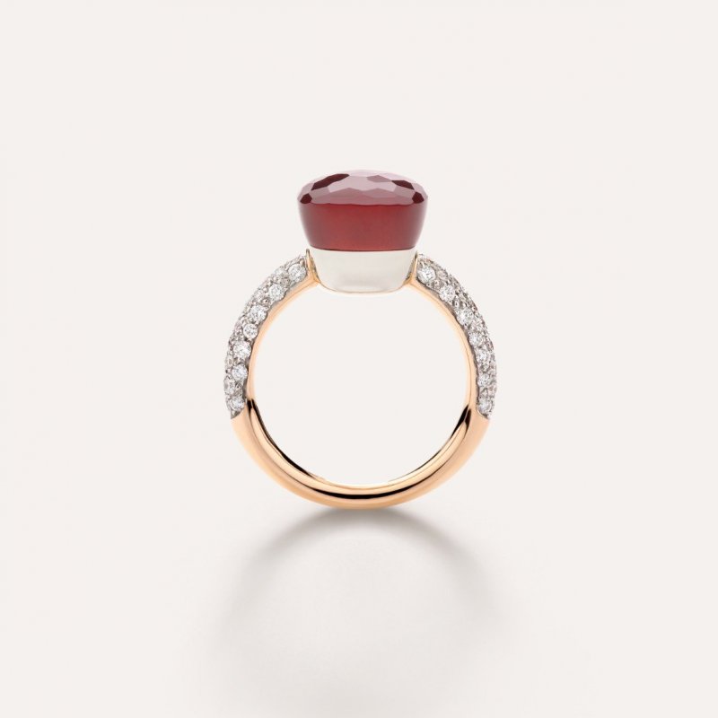 Pomellato - Anello Nudo Classic - Granato - Oro Rosa