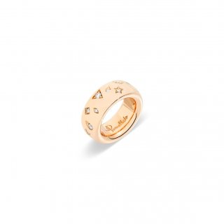 Pomellato - Anello Iconica Medium - Oro Rosa - Diamanti