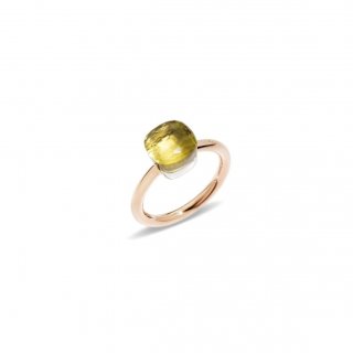 Pomellato - Anello Nudo Petit - Oro Rosa E Bianco