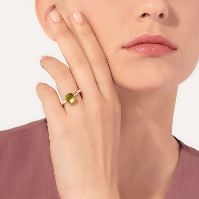 Pomellato - Anello Nudo Petit - Oro Rosa E Bianco
