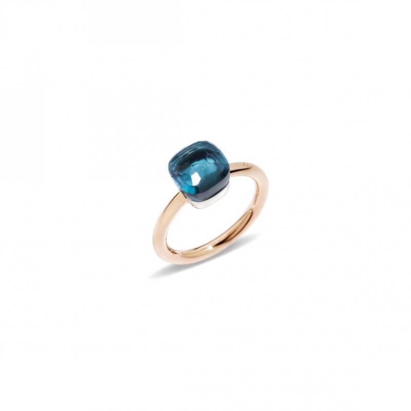 Pomellato - Anello Nudo Petit - Oro Rosa - Topazio