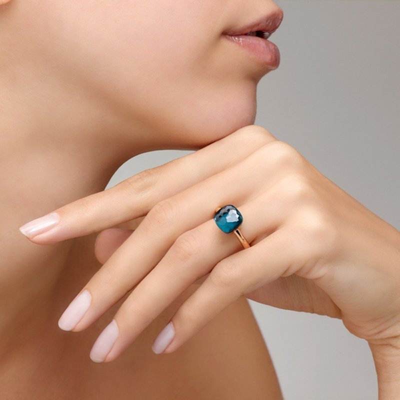 Pomellato - Anello Nudo Classic - Oro Rosa - Topazio