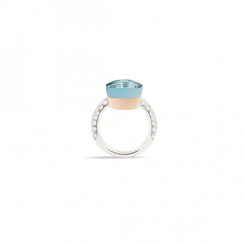 Pomellato - Anello Nudo Maxi - Oro Rosa E Bianco