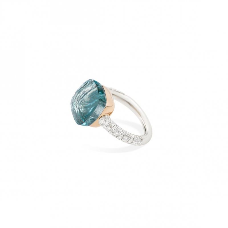 Pomellato - Anello Nudo Maxi - Oro Rosa E Bianco