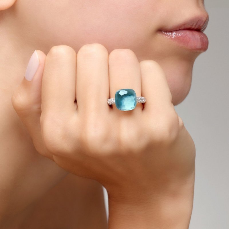Pomellato - Anello Nudo Maxi - Oro Rosa E Bianco