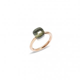 Pomellato - Anello Nudo Petit - Oro Rosa E Bianco