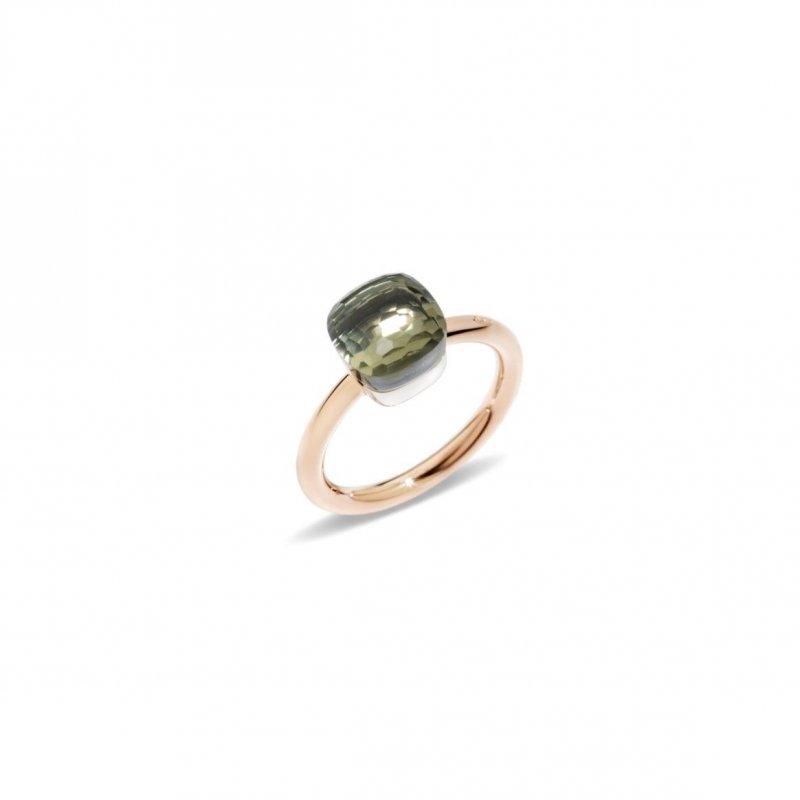 Pomellato - Anello Nudo Petit - Oro Rosa E Bianco