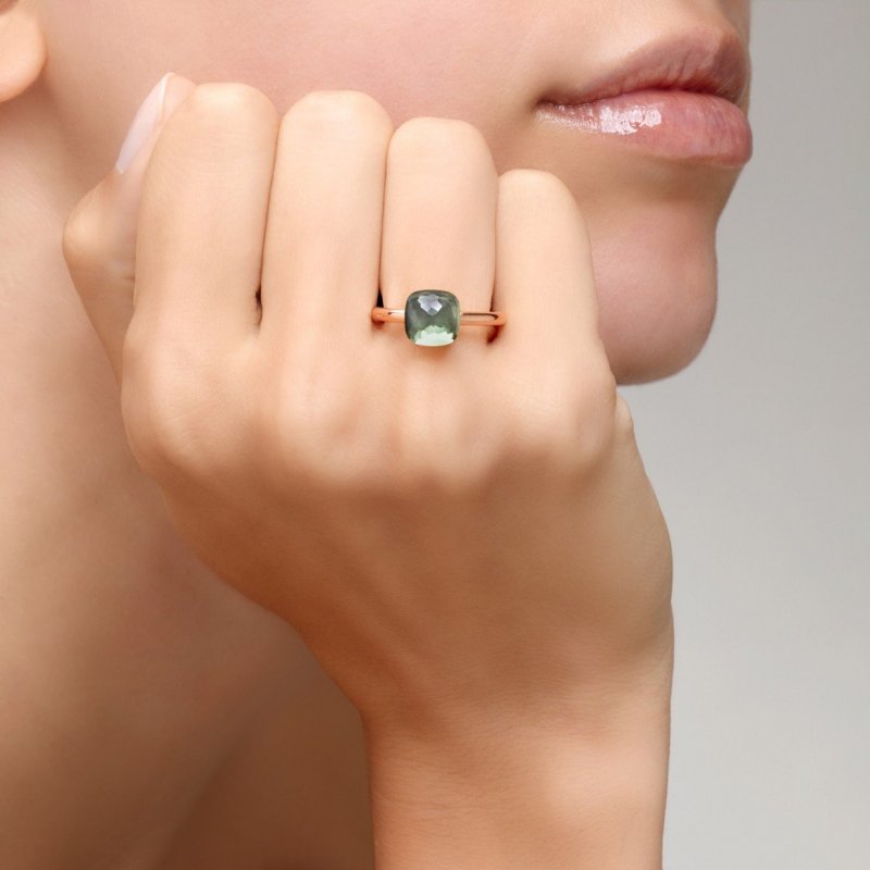 Pomellato - Anello Nudo Petit - Oro Rosa E Bianco