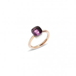 Pomellato - Anello Nudo Petit - Oro Rosa E Bianco